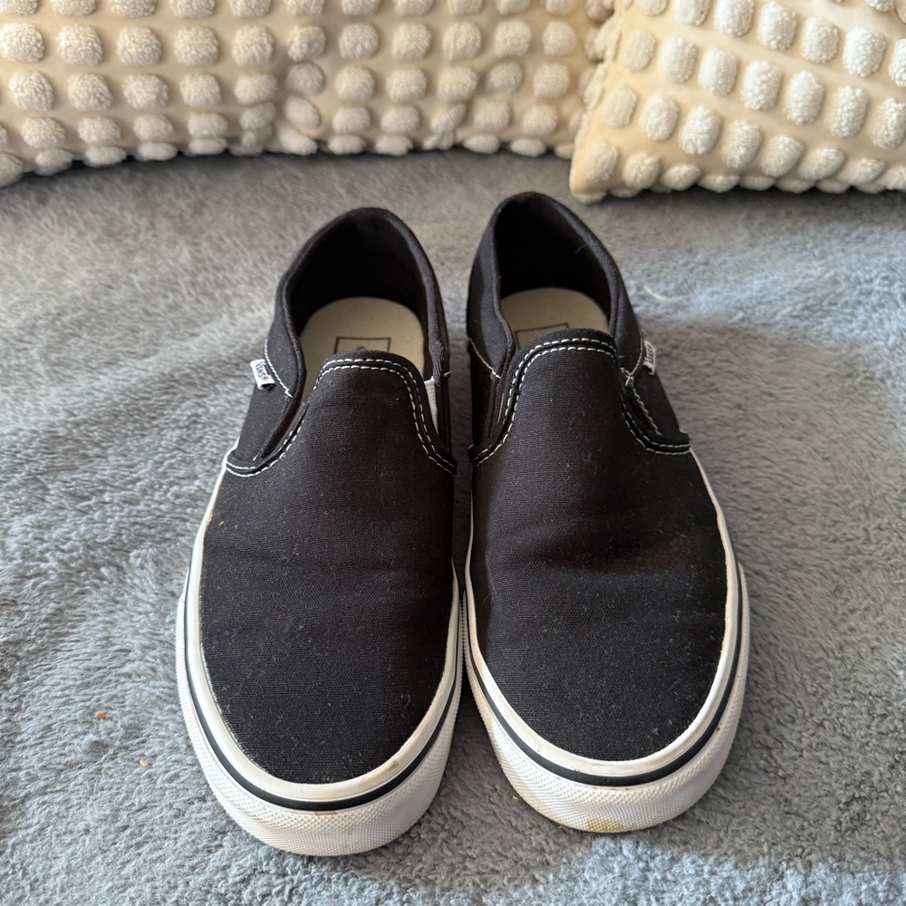 Vans Black Slip-On Sneakers